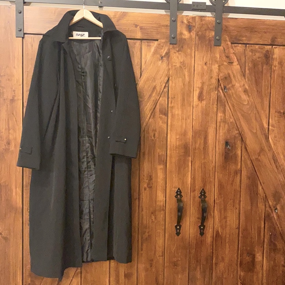 Black ladies full length coat 13/14